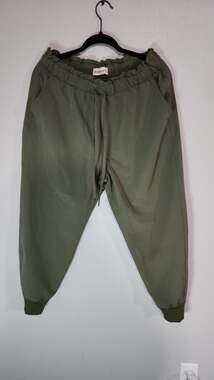 Abercrombie & Fitch Olive Green High-Rise Traveler Joggers